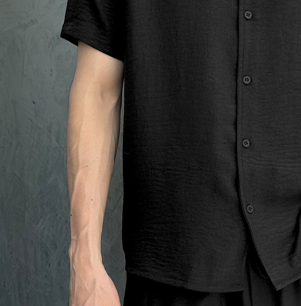 CAMISA CUBAN CATHAL NEGRO