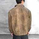 BIO-LEATHER JACKET KHAKI