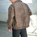 BIO-LEATHER JACKET MARRON
