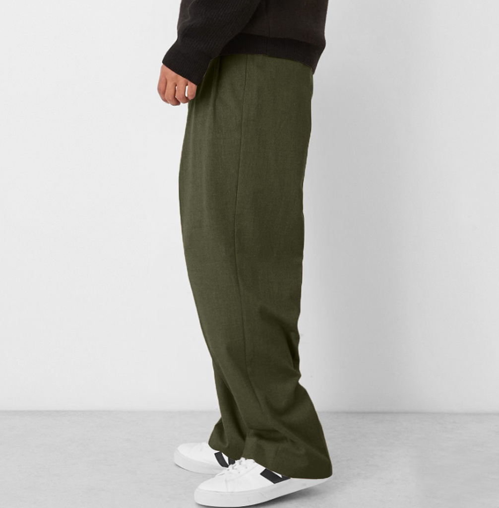 PANTALON SASTRE BAGGY VERDE