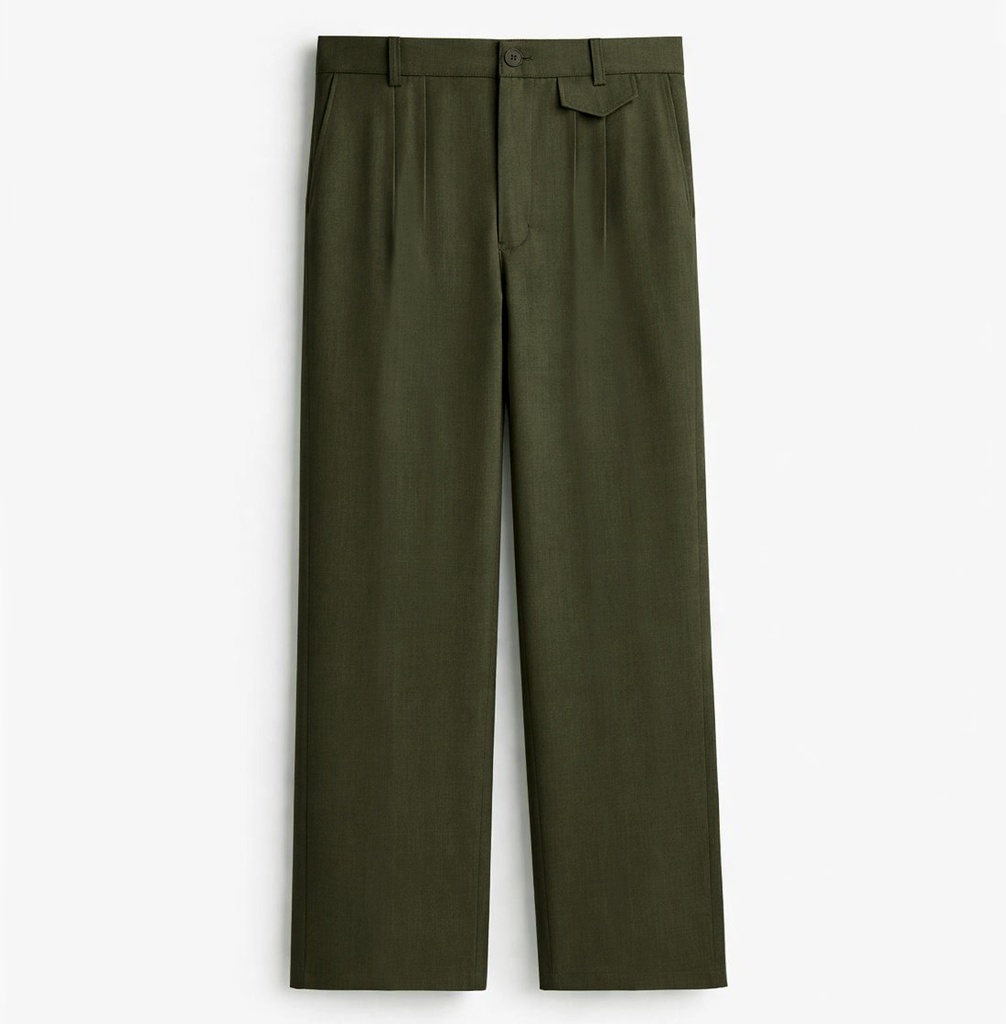 PANTALON SASTRE BAGGY VERDE