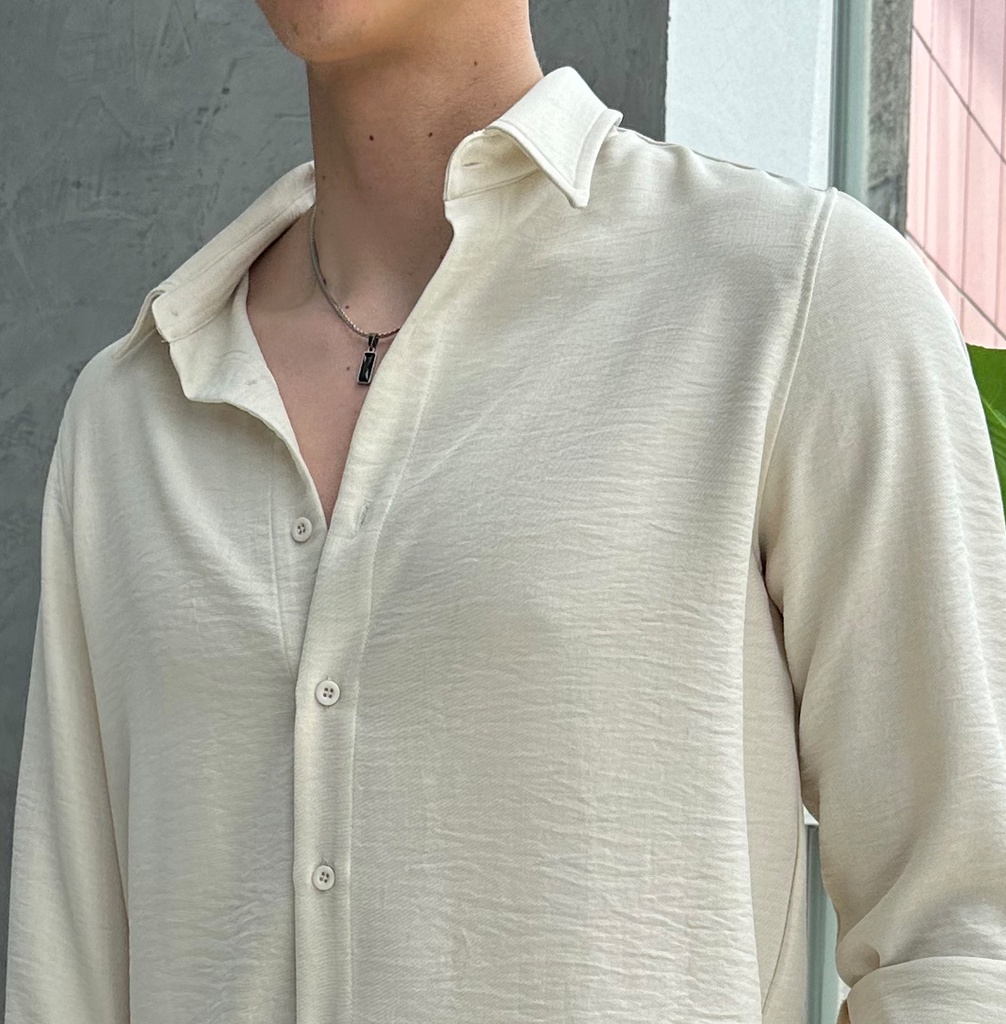 CAMISA CATHAL ML CREMA