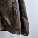BIO-LEATHER CLASSIC JACKET MARRON