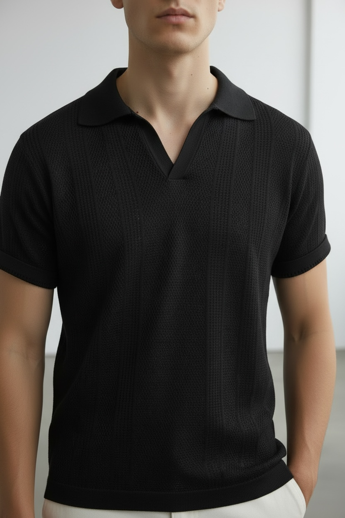 CAMISERO HILO MC NEGRO 