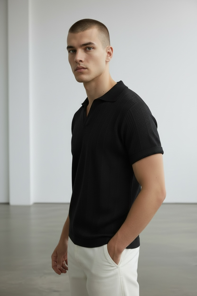 CAMISERO HILO MC NEGRO 