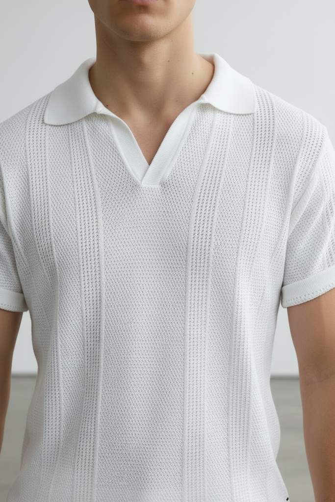 CAMISERO HILO MC BLANCO