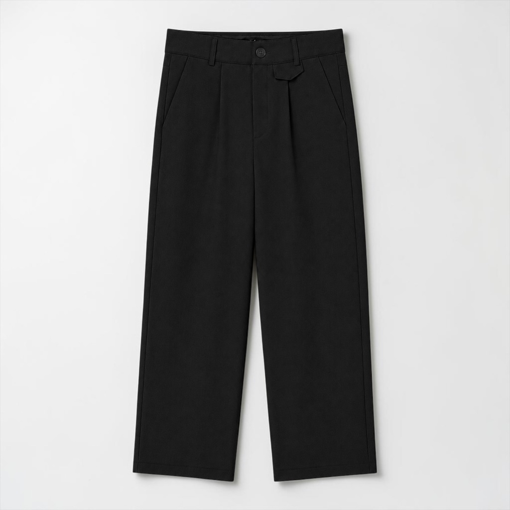 PANTALON SASTRE BAGGY NEGRO