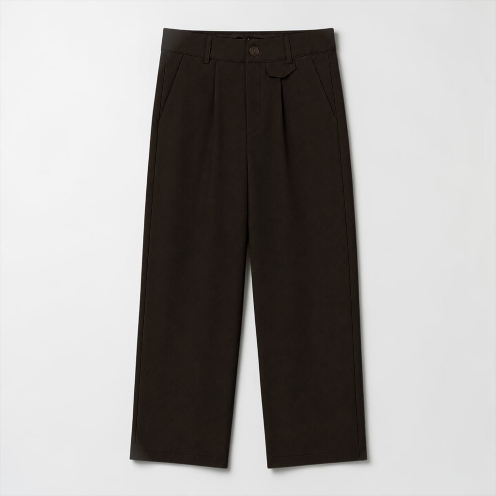PANTALON SASTRE BAGGY MARRON