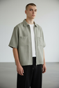 CAMISA ZIP TACTO LINO MC