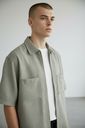 CAMISA ZIP TACTO LINO MC