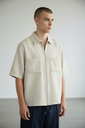 CAMISA ZIP TACTO LINO MC
