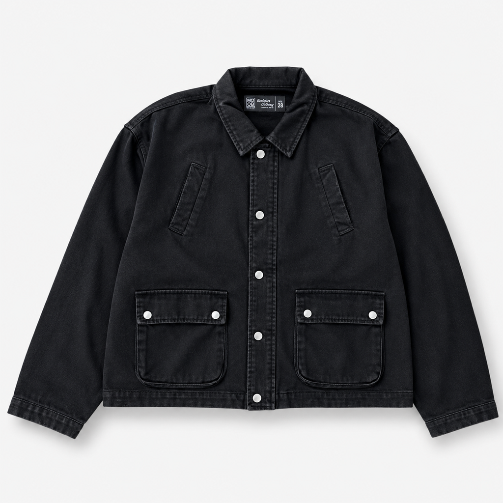 CASACA CONCRET DENIM BOXY
