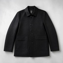 SACO BIO CUERO NEGRO