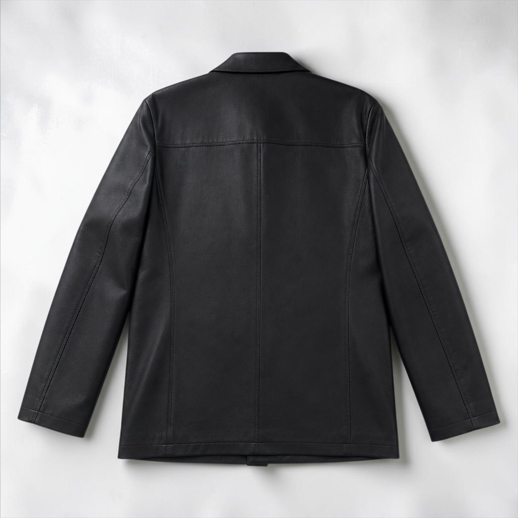 SACO BIO CUERO NEGRO