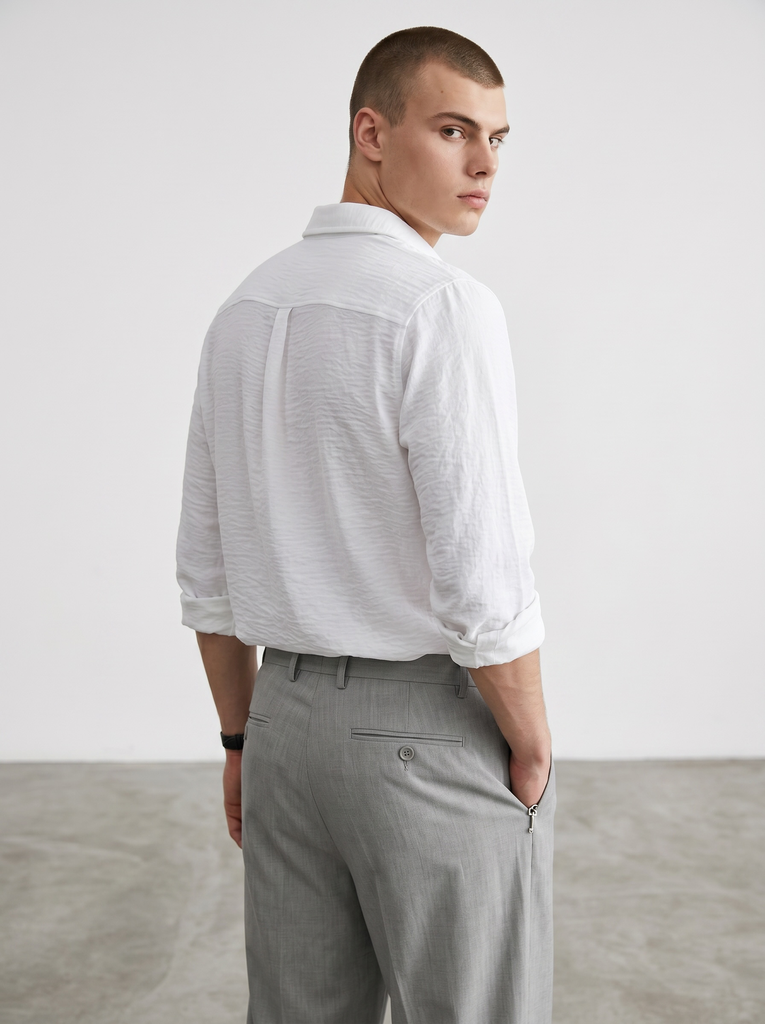 CAMISA CATHAL ML BLANCO