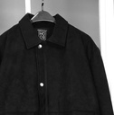 SUEDE BUTTONS JACKET NEGRO