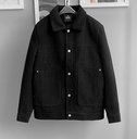 CASACA PAÑO SLIM NEGRO