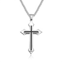 COLLAR CRUZ RELIEVE NEGRO 