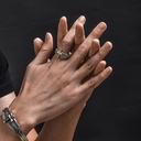 ANILLO GRAFFITI PLUMAS CRUZADAS 