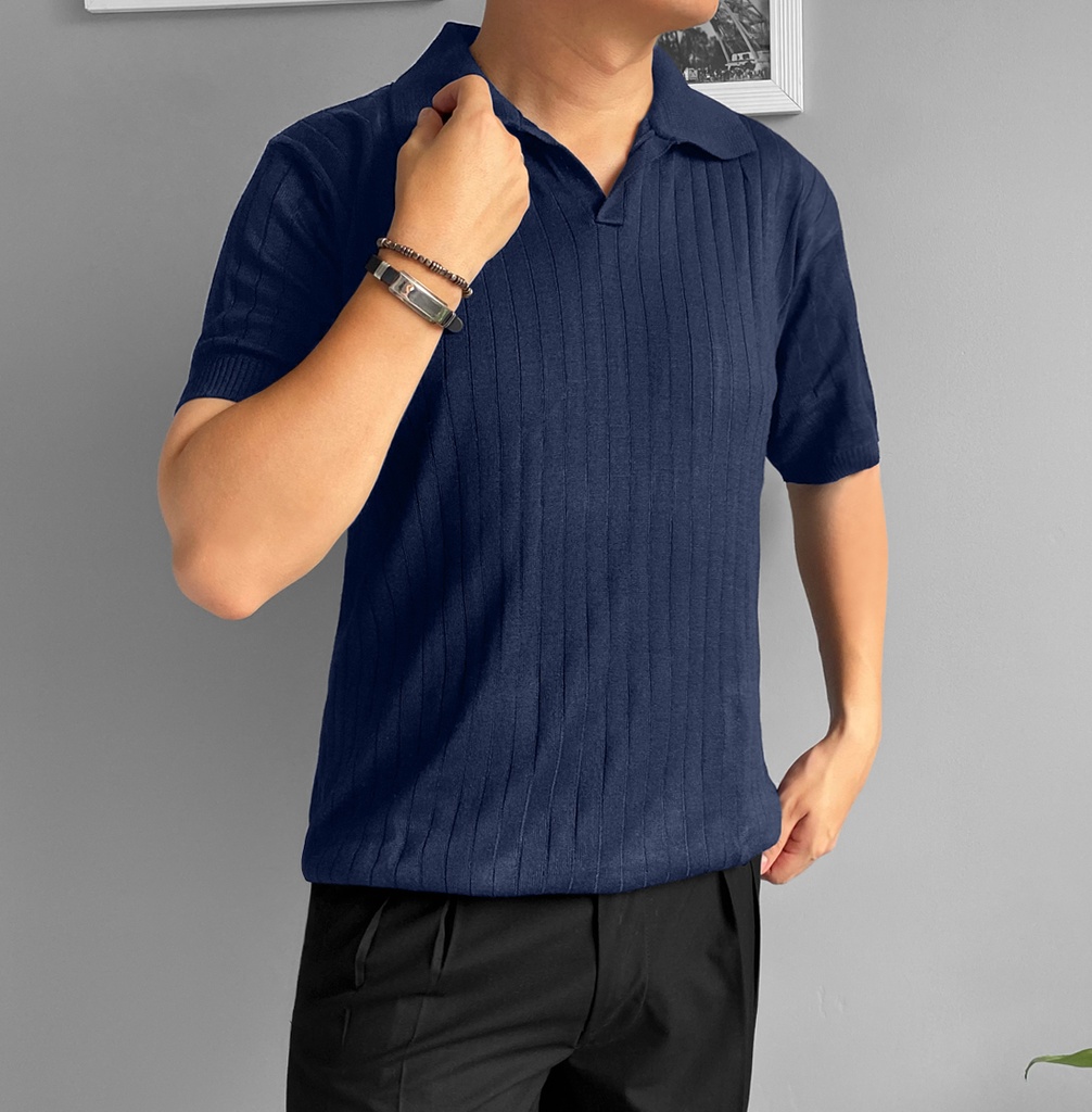 CAMISERO HILO TACTO AZUL
