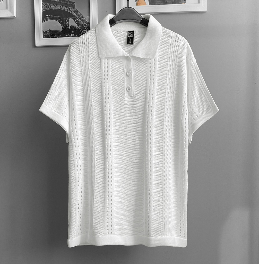 CAMISERO HILO BUTTON BLANCO