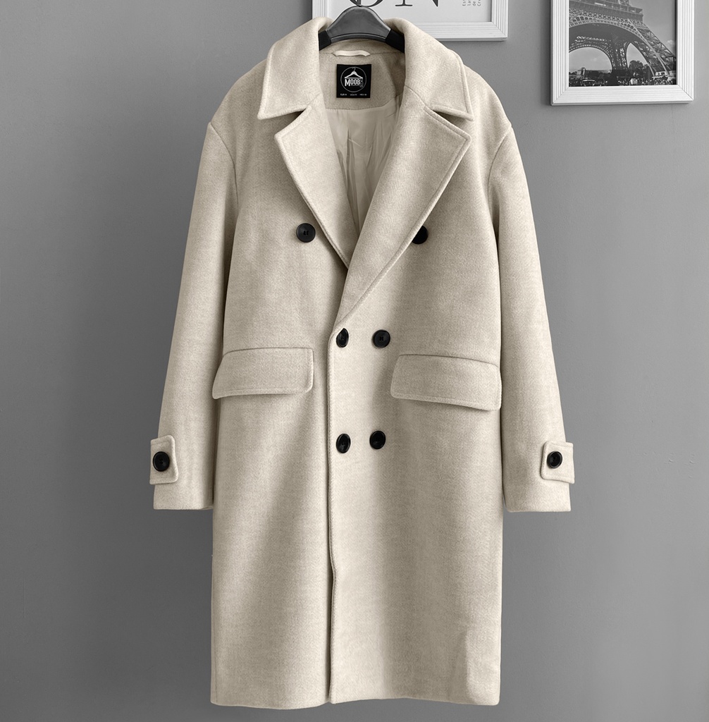 ABRIGO LARGO PAÑO ARENA