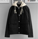 CASACA CORDUROY ACOLCHADA NEGRO