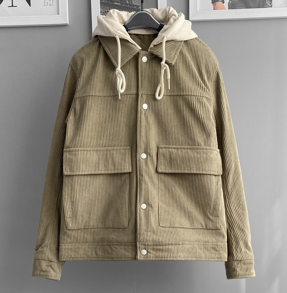 CASACA CORDUROY ACOLCHADA VERDE