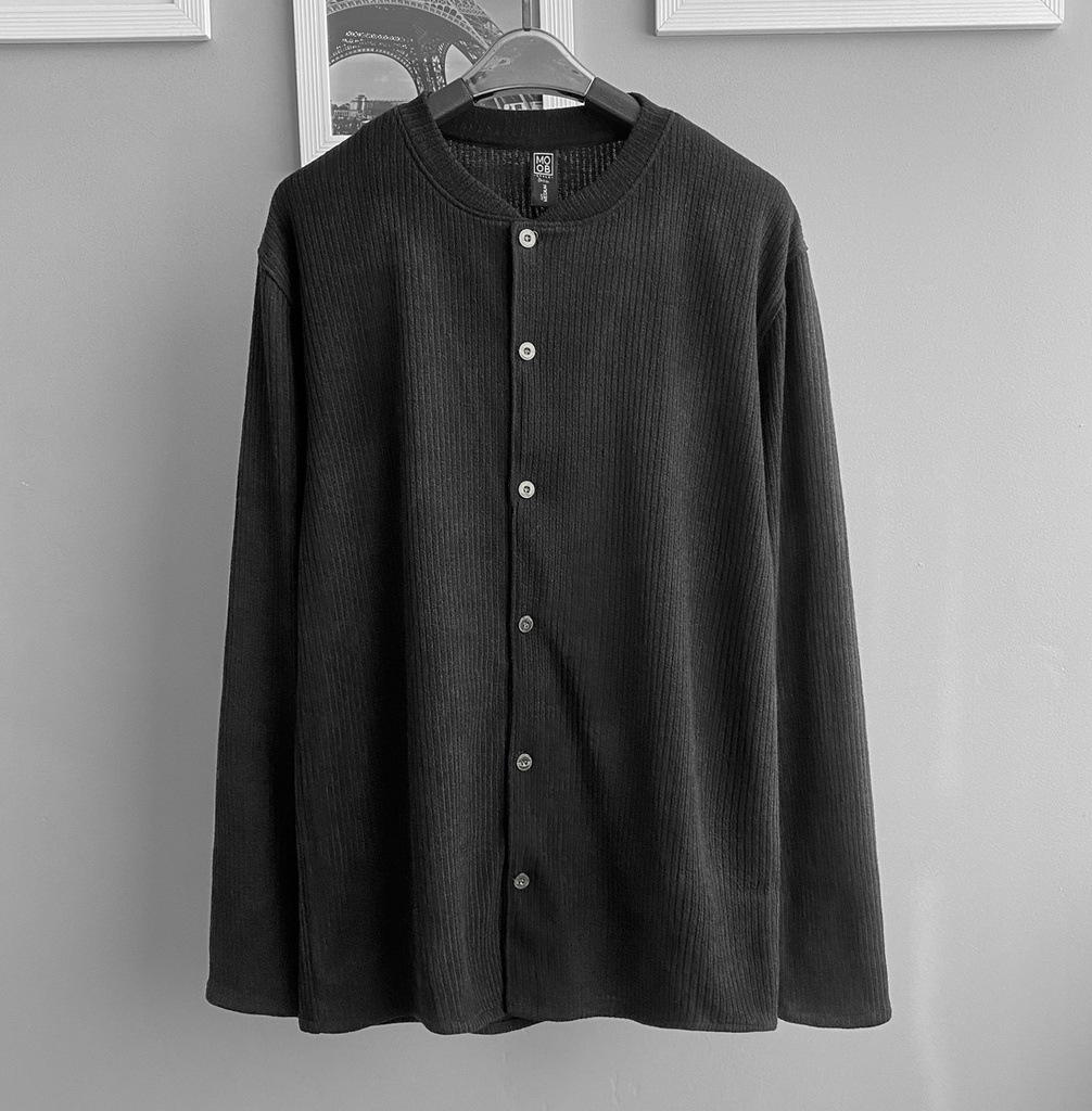 CAMISA CHOMPERA BASEBALL NEGRO