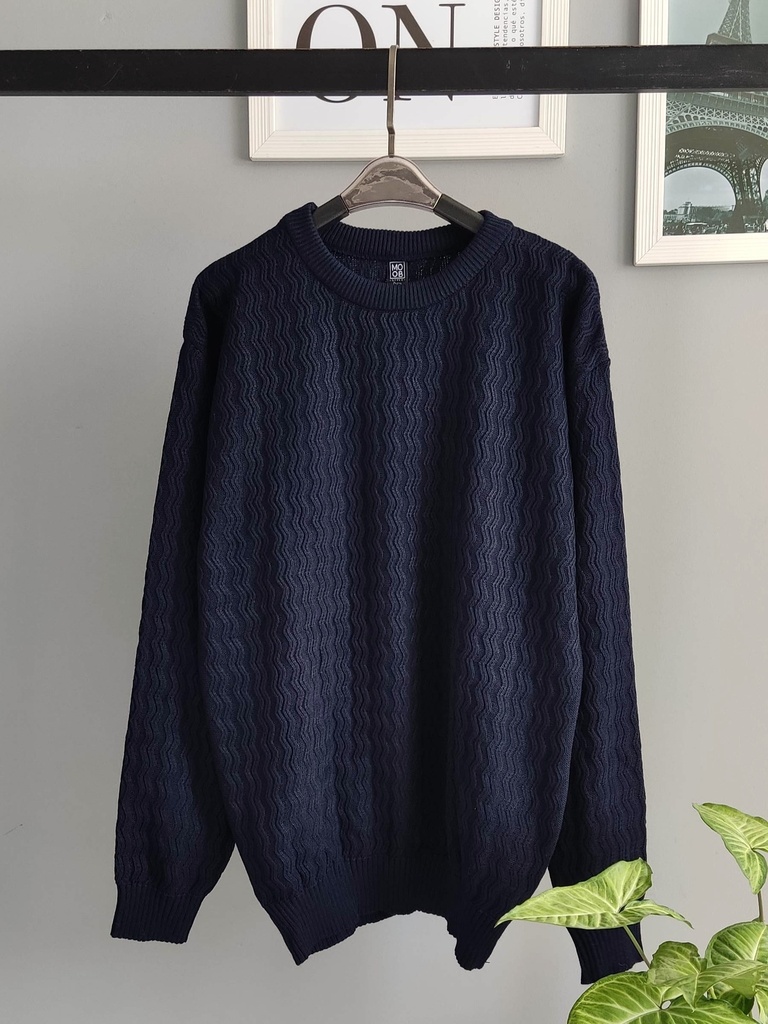 SUETER ZIGZAG AZUL