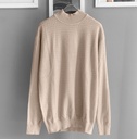 SUETER HILO CUELLO ALTO BEIGE