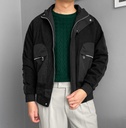 CASACA BOMBER CORDUROY NEGRO