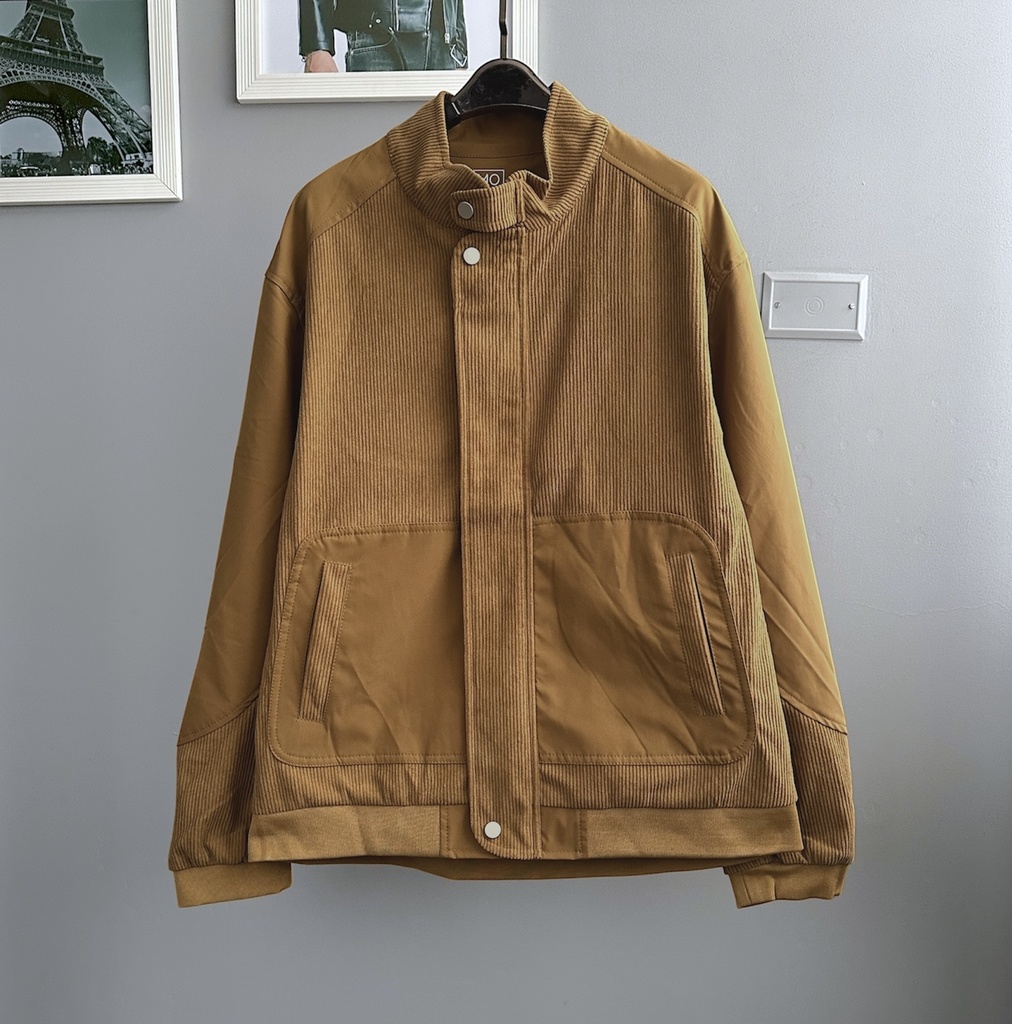 CASACA BOMBER CORDUROY CAMELLO