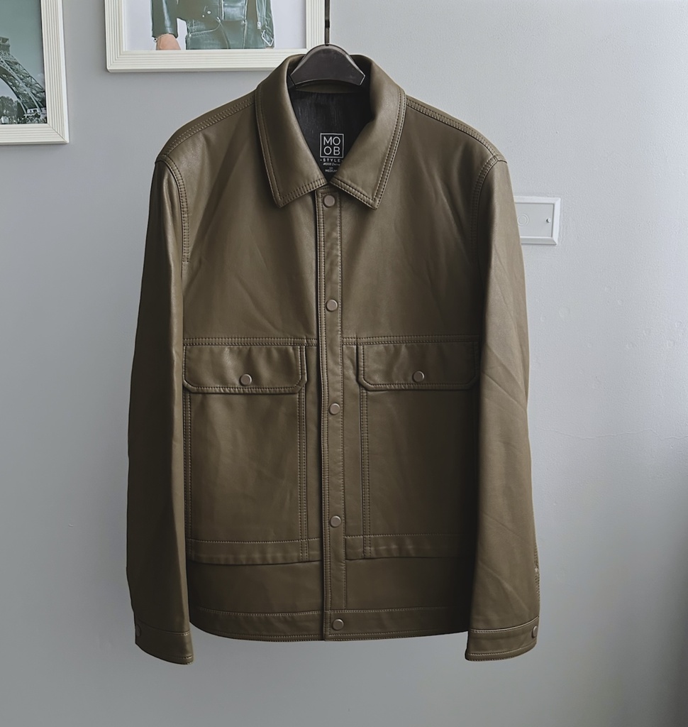 OVERSHIRT BIO CUERO MARRON
