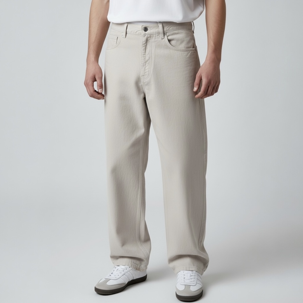 JEAN OVERSIZED HUESO 