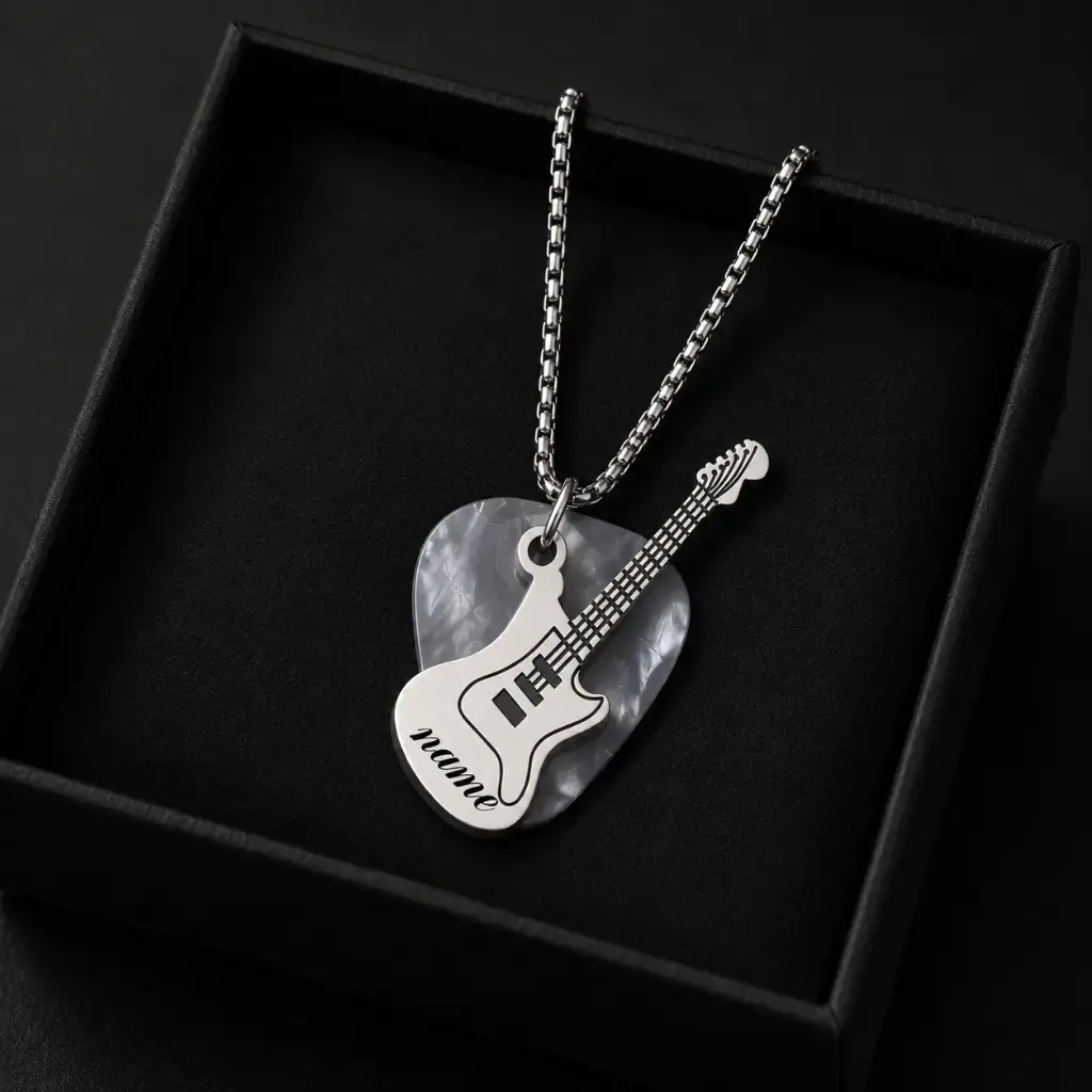COLLAR PIN GUITARRA 