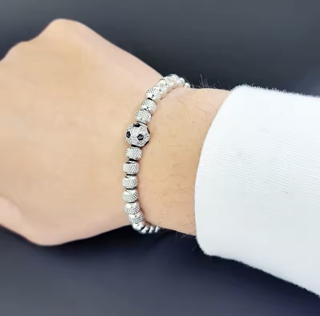 PULSERA DIJE FUTBOL LUJO