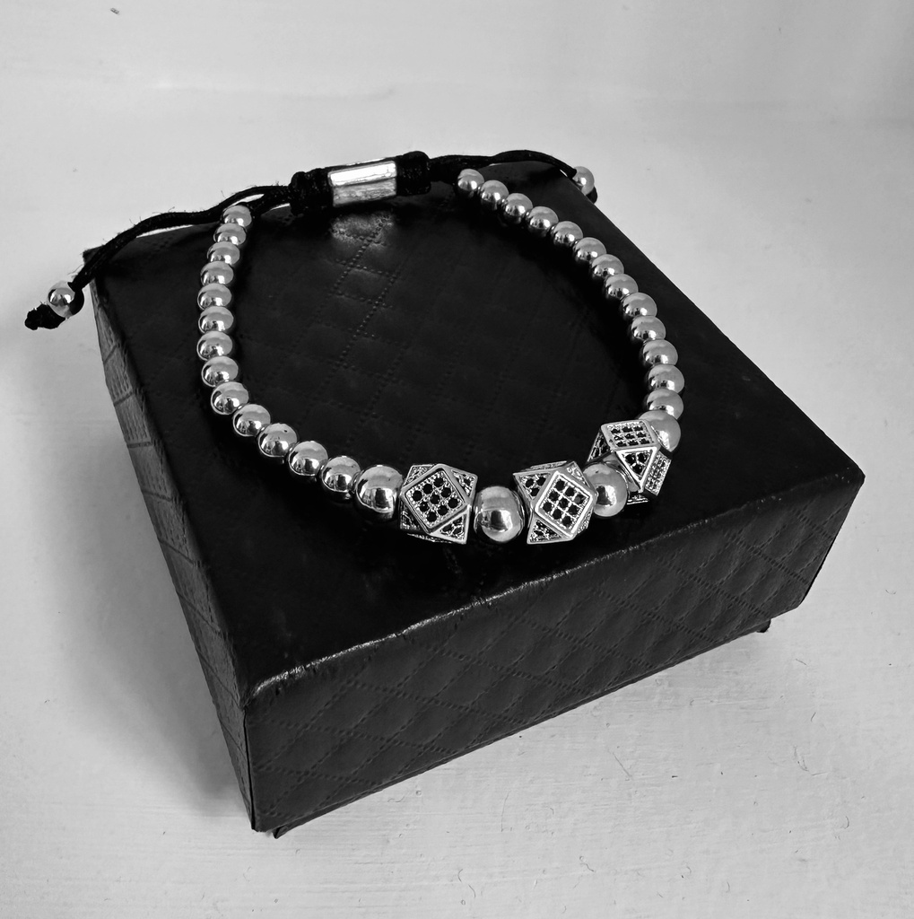 PULSERA ROAL RAFA PLATEADO