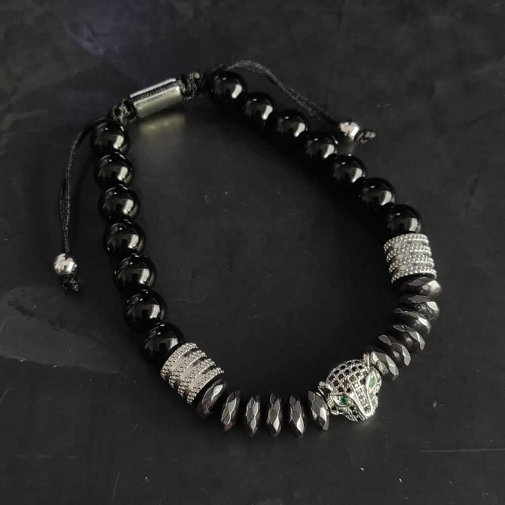 PULSERA PANTERA HEMATITA