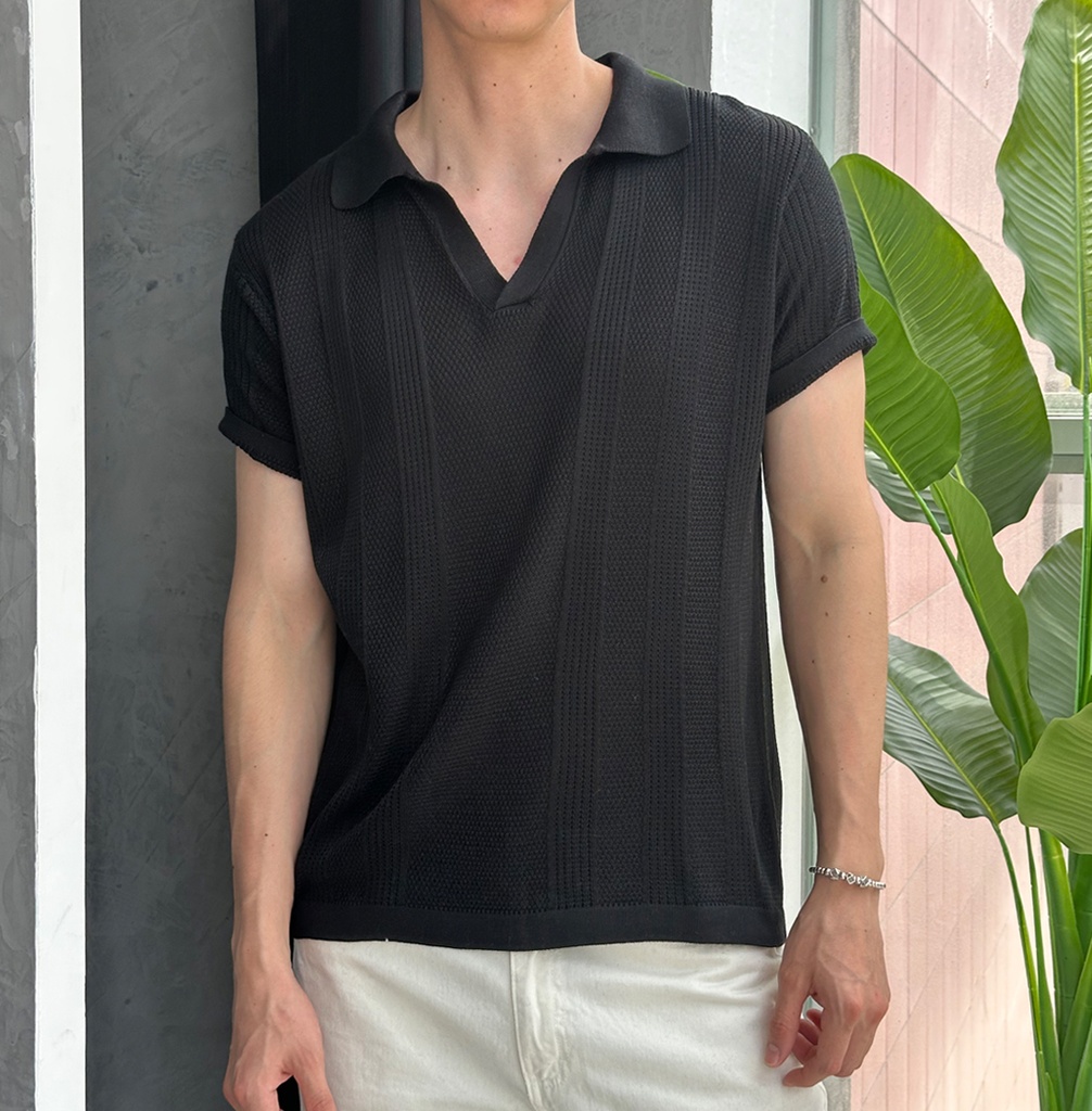 CAMISERO HILO MC NEGRO 