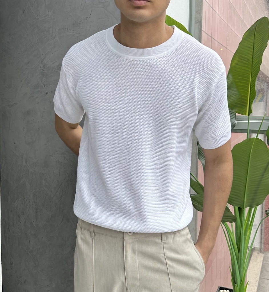 POLO HILO BASIC BLANCO