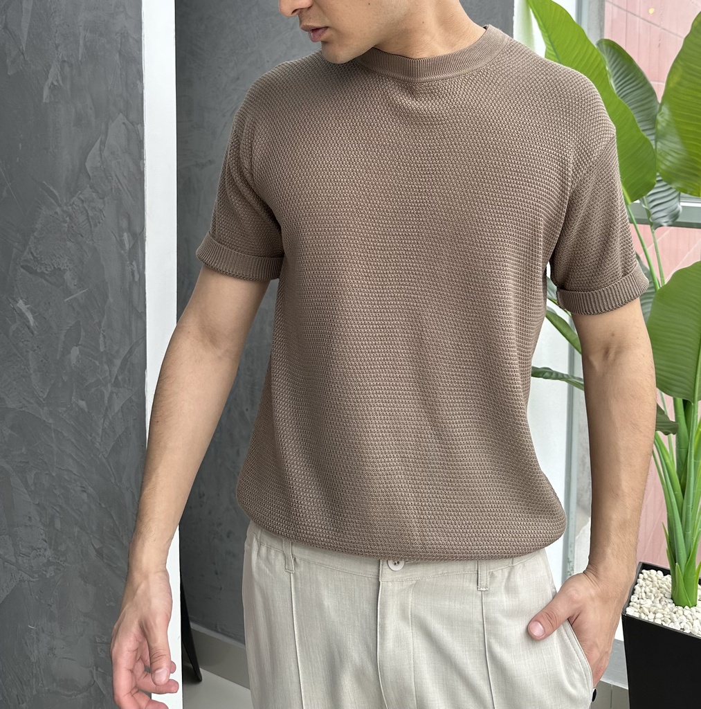 POLO HILO BASIC COCOA