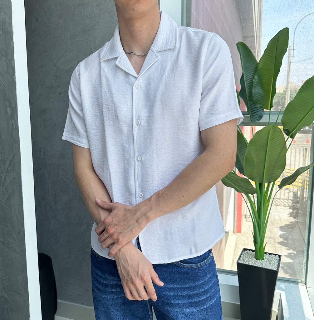 CAMISA CUBAN CATHAL BLANCO