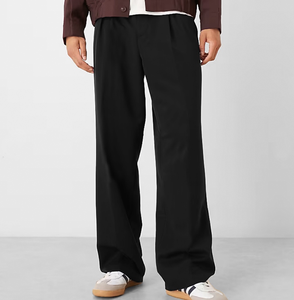 PANTALON SASTRE BAGGY NEGRO