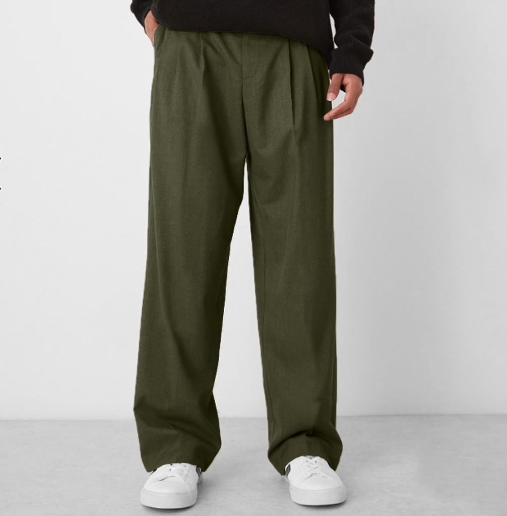 PANTALON SASTRE BAGGY VERDE