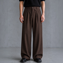 PANTALON SASTRE BAGGY MARRON