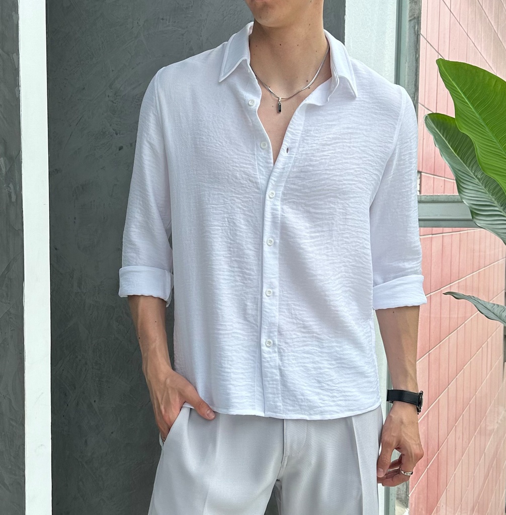 CAMISA CATHAL ML BLANCO