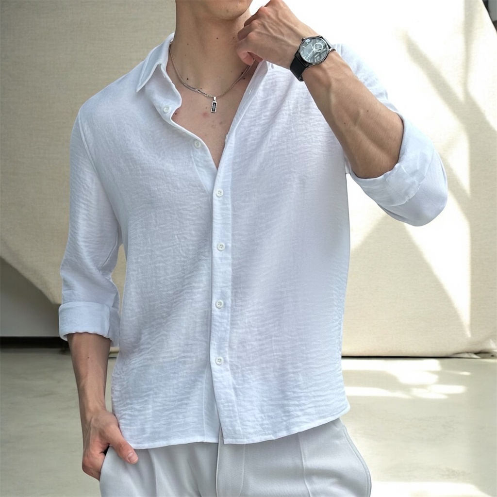 CAMISA CATHAL ML BLANCO