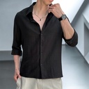 CAMISA CATHAL ML NEGRO