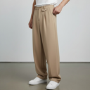 PANTALON SASTRE BAGGY BEIGE OSCURO